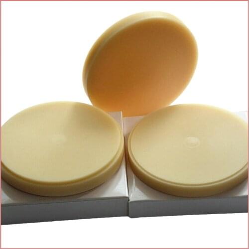 A1 A2 A3 and clear dental PMMA resin disc 98*14mm for CAD/CAM dental lab materials with step