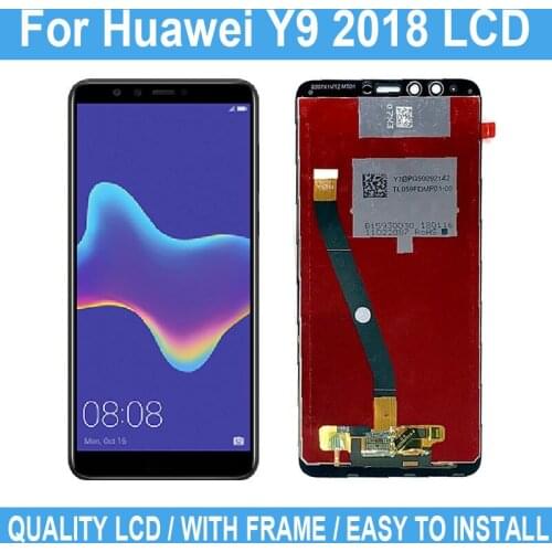 For Huawei Y9 2018 New LCD Display Touch Screen With Frame For Huawei Enjoy 8 Plus Digitizer Assembly Replacement Repair Parts