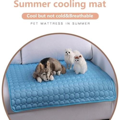 Breathable pet cooling sofa mat dog blanket beds for dogs comfy calming bed pets accessories cama perro verano cojines grandes