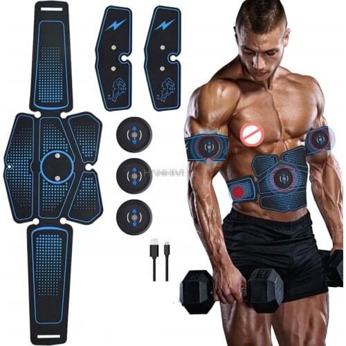 Electric Massager Abdominal Muscle Stimulator Trainer EMS Abdominal Muscle Exerciser Training Gear Muscle Home Fitness Equipment