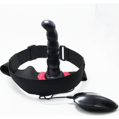 Lesbian sex toy threaded anal dildo realistic strap on pants vibration dildos G-spot stimulation massage strapon dildo for women