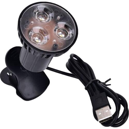 Indoor Lighting Super Bright USB Light Flexible 3 LED Clip On Book Light Portable Desk Reading Lamp For Laptop PC Notebook