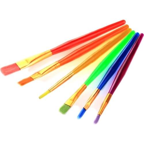 6pcs/set Art Painting Brushes Acrylic Watercolor Artist Oil Paint Brush Painting Supplies
