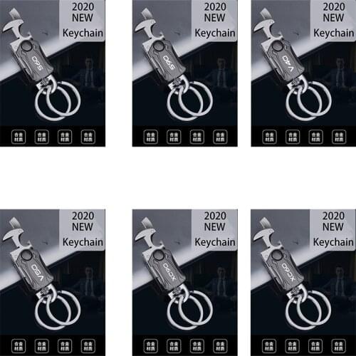 For volvo s60 s90 v40 v50 v60 v90 xc40 xc60 xc90 Metal Keychain Metal Alloy trinket Car Key Chain Key Chain Beer Bottle Opener