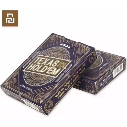 Youpin Poker Game Playing Cards With Bronzing Process Poker Black core paper Durable Games Play Cards Poker For Smart Home