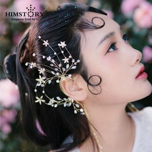 Trendy LongTassel Earrings Jewelry Women Rhinestones Flower Handmade Earring Jackets Wedding Party Engagement Accessories