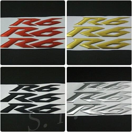 Motorcycle 3D Tank Emblem Decal Sticker For Yamaha YZF-R6 Stickers