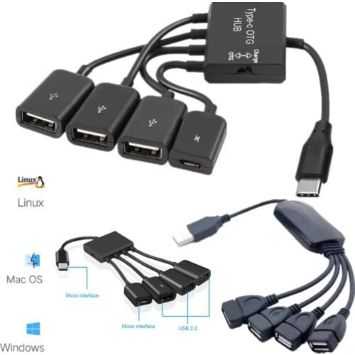 ZUIDID Black Octopus USB HUB To HDMI Compatible 3.0 Adapter 4 In 1 For MacBook Pro Air Splitter