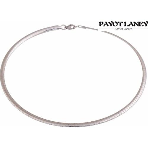 Steel Tone Stainless Steel Flat Choker European Necklace For Fashion Women Men Choker Necklaces Jewelry Around Chain