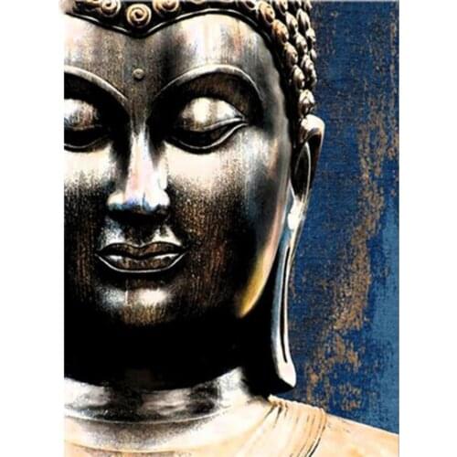 Full Square 5D Diamond Painting by Number Buddha Icon Mosaic Crystal Needlework Diamond Embroidery Cross Stitch Rhinestones Art