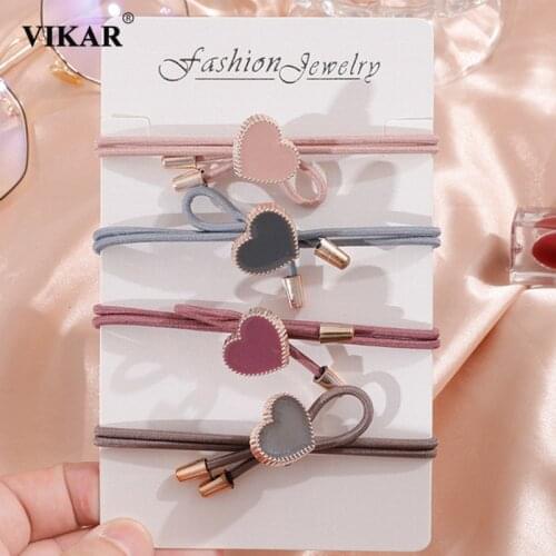 New Ins Simple Bows Hair Bands Women Girls Sweet Ponytail Holder Scrunchie Rubber Bands Hair Ropes Lady Fashion Hair Accessories