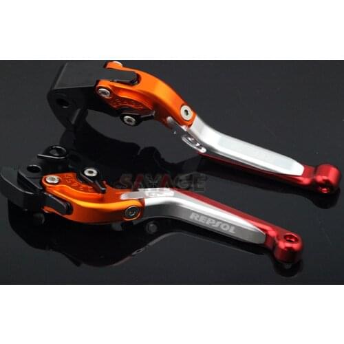 Brake Clutch Levers For HONDA CBR1000RR 2004-2007, CB1000R 2008-2015 Motorcycle Accessories CNC Folding Extendable logo REPSOL