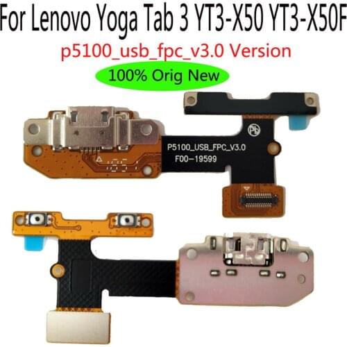 Shyueda 100% Orig New For Lenovo Yoga Tab 3 YT3-X50 YT3-X50F p5100_usb_fpc_v3.0 USB Charging Dock Connector Port Flex Cable