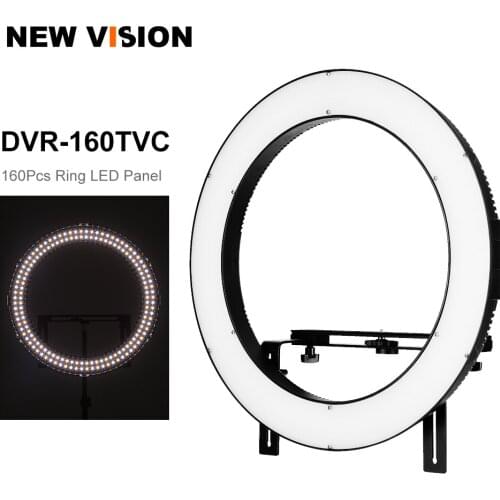 Falcon Eyes DVR-160TVC Photography Studio Video LED Ring Light 160pcs SMD Beads 3200K-5600K Color Temperature Fill-in Light Lamp