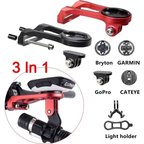 3 in 1 Bike Code Table Seat Bicycle Computer Holder Speedometer Mount Stand Extension Support for Garmin Bryton Cateye Gopro