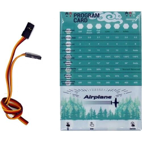 VGOOD Brushless ESC Program Card for Fixed Wing RC Airplane