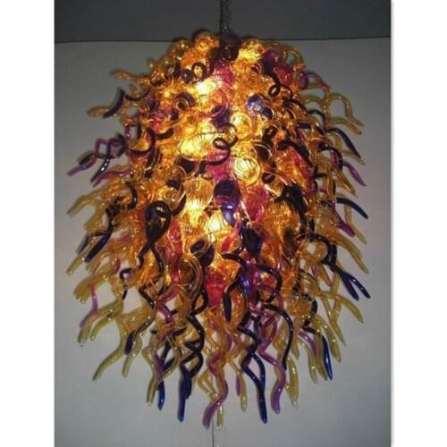 Vintage Mouth Blown Glass Chandeliers Style Chandeleir Lights