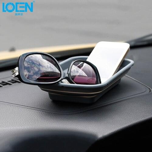 High quality 1PC Silica gel Folding Auto home Phone mat MINI storage bag coin glass phone key ring storage organizer Anti-slip