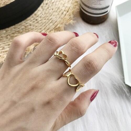 WTLTC 925 Sterling Sliver Hollow Heart Rings for Women Cupid Love Layering Ring Romantic Arrow Stackable Rings Valentines Gifts