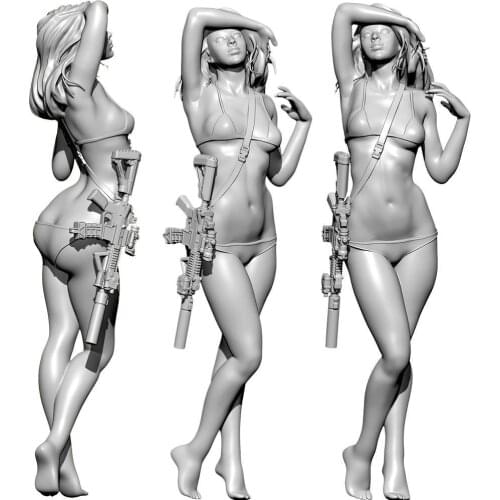 YFWW35-201991 (1/35) 55mm Beautiful Resin Soldier White Resin Kits Figure Model P1O7