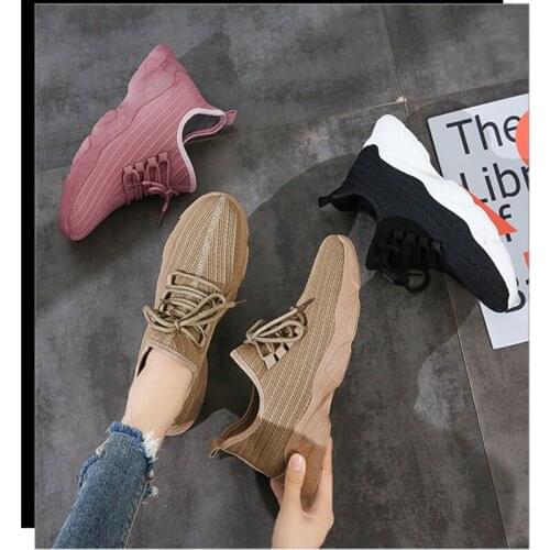Womens walking shoes Fashion Casual Sport Shoes Sneakers Autumn Platform Slip-on Comfortable Outdoor