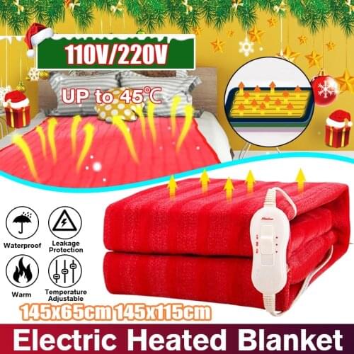 150x70cm 110V/220V Winter Electric Blanket Heater Single Body Warmer Heated Blanket Thermostat Electric Heating Blanket Warm Pad