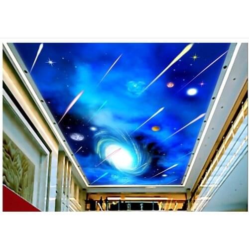3d photo wallpaper 3d ceiling wallpaper murals Hd sky meteor shower sitting room ceiling ceiling murals wallpaper