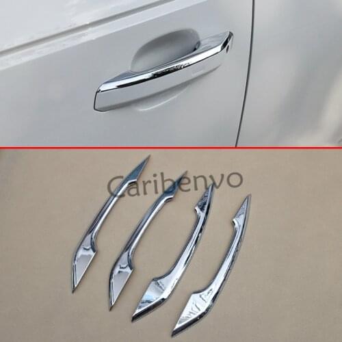 4Pcs/Set Chrome Car Door Handles Exterior Cover Trims Accessories For 2016-2019 Audi B9 A4 A5 Q5