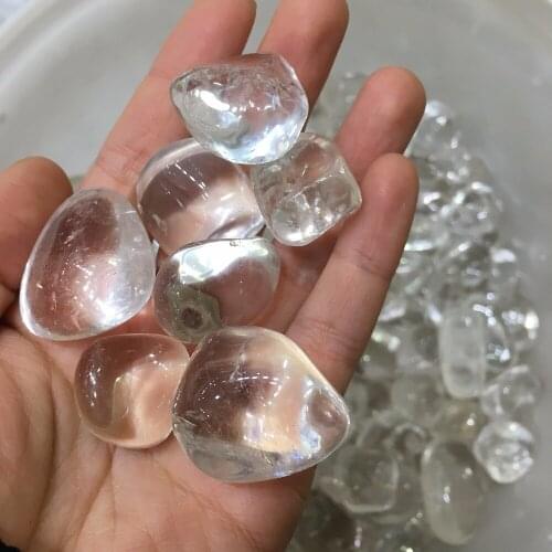 5pcs energy crystal natural clear quartz reiki healing crystal meditation gemstone massage pocket stone keep mind quiet