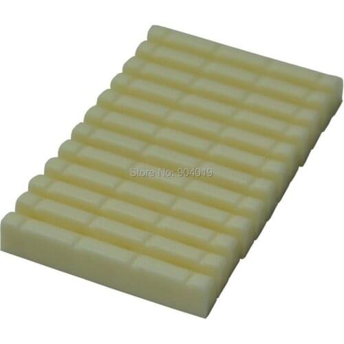 50pcs Universal Ukulele Bridge Upper Nut Saddles Plastic Ivory White