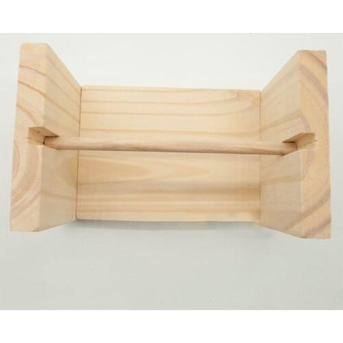 85LA Prevent Yarn Tangling Knitting Crochet Frame, Wooden Rectangle Yarn Knitting Holder for Winding and Dispensing