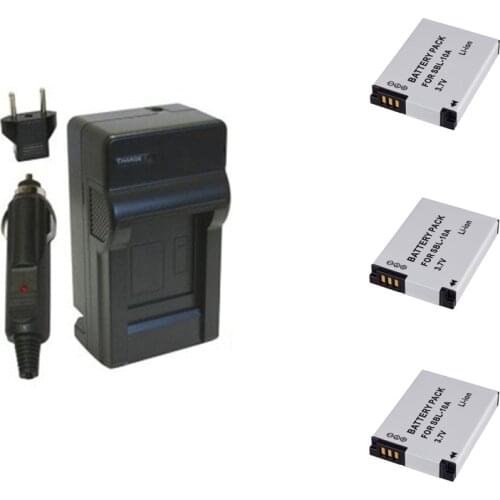 BN-VH105 VH105 BN VH105 SLB-10A Battery and Charger for JVC GC-XA1 and GC-XA2 ADIXXION Action Camcorders / Cameras
