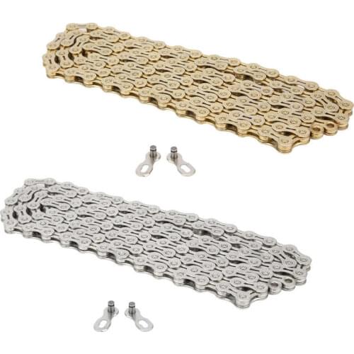 FX9 116 Links Mountain Bike High Strength Chains Bicycle 9 Speed Hollow Derailleur Chain for Road Mountain Bike Drive System