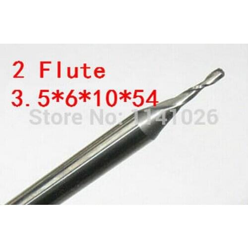10pcs/set 3.5MM 2 Flute HSS & Aluminium endmill milling cutter CNC Bit Milling Machine tools Cutting tools.Lathe Tool,router bit