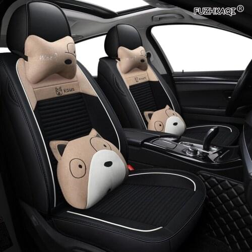 FUZHKAQI flax car seat covers For mazda 323 626 cx-3 cx-4 cx-5 6 2014 cx 5 7 9 bt50 3 bk bl 6 gg mpv demio premacy seat cover