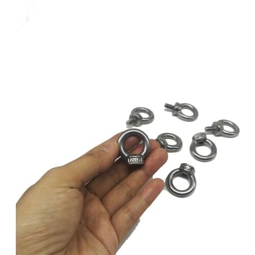 M6, 304 Stainless Steel Lifting Eye nut for Cable Rope Lifting