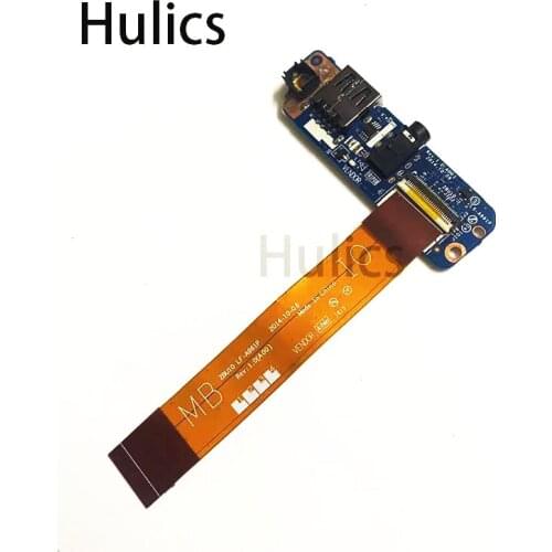 Hulics Original Power Audio jack Board for DELL Latitude E7450 E7250 USB Board with cable Replacement CN-0110HR ZBU10 LS-A961P