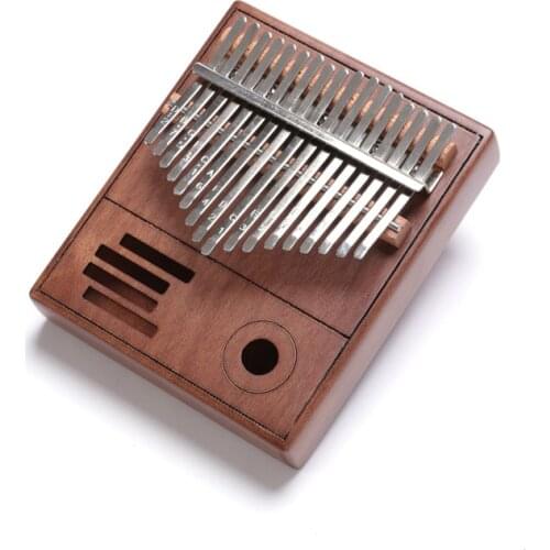 Kalimba 17 Key Thumb Piano African Solid Pine Mahogany Calimba Finger Piano Kalimba Mbira Body Gifts Wood Musical Instruments