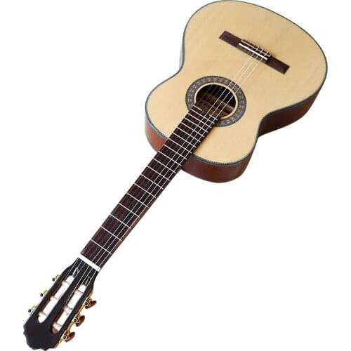 High gloss 36 inch red cedar top classic guitar and spruce top classic guitar full size design high gloss with free gig bag