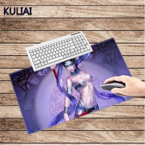 XGZ Art Anime Sexy Girls MousePad Durable Non-slip Not Fading Precision Seaming for Computer Desktop Keyboard Mouse Laptop Pc