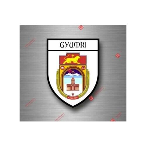 Creative Sticker Decal Souvenir Car Coat Arms Shield City Travel Armenia Car Decal Decoration Laptop
