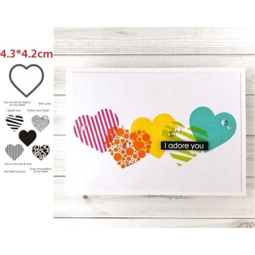 Love hollow Troqueles de corte de metal scrapbooking cutting dies Metal die cutters for scrapbooking Dies scrapbooking new 2021