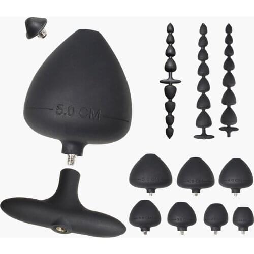 NEW Detachable Super Big Anal Plug Beads Long Butt Plug Anus Vaginal Stimulate Enema Prostate Massage Sex Toys For Men Women Gay