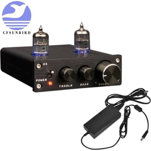 NEW 2018 Mini 6J1 Pre-Amplifier HiFi vacuum tube high/bass adjustment audio preamp audio equalizer D2