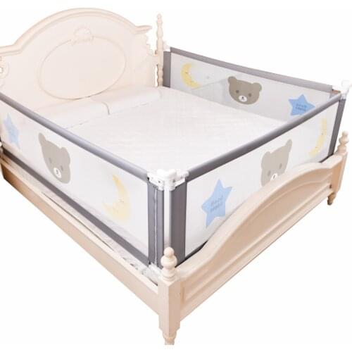 Number.A bed guardrail fence rail barrier for baby foldable playpen on protection home kids safty bed fence lifting barrier rail