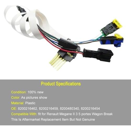 Repair Wire Cable For Renault Clock Spring Spiral Tool Fit For Renault MEGANE 2 MK ll Wagon 8200216462 8200216459 Car Repair Set