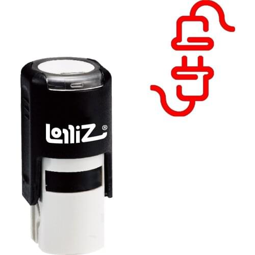 LolliZ Plug Self-Inking Rubber Stamp - Modern Symbol Series