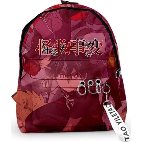 2021 3D Print Backpacks Kemono Jihen Teenager Students School Bags Men/Women Outside Travel Waterproof Oxford Backpack Bags