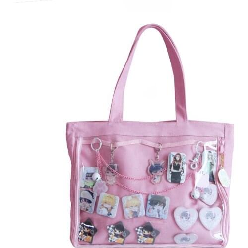Ita Bag Lolita Style Shoulder Bags One side Lovely Kawaii Women Clear Bag Schoolbags For Teenage Girl Candy Sweet Itabag Handbag