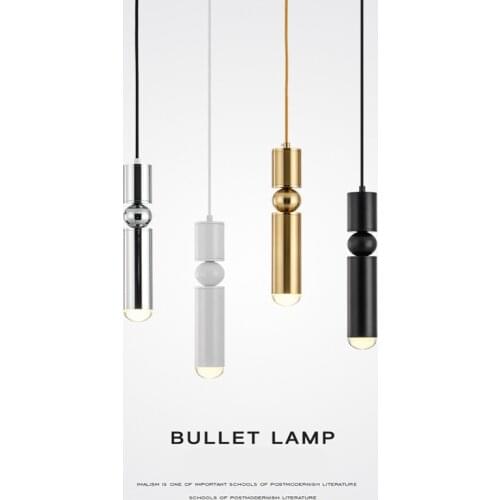 Post modern minimalist restaurant led single head small chandelier Nordic double stair bar front desk clothing store chandelier